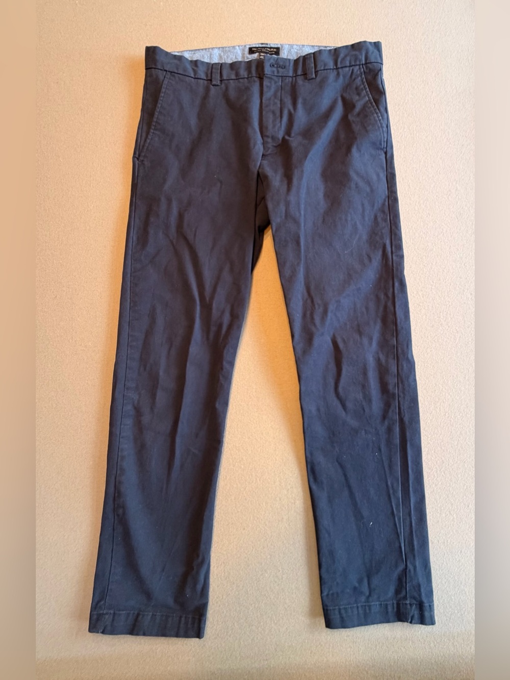 Banana Republic Navy Fulton Chino Skinny Dress Pants Size 34x32